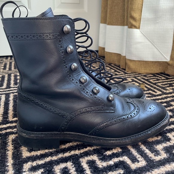Dior Shoes | Christian Dior Unit Combat Boots | Color: Black | Size: 40 | Cbh2016's Closet